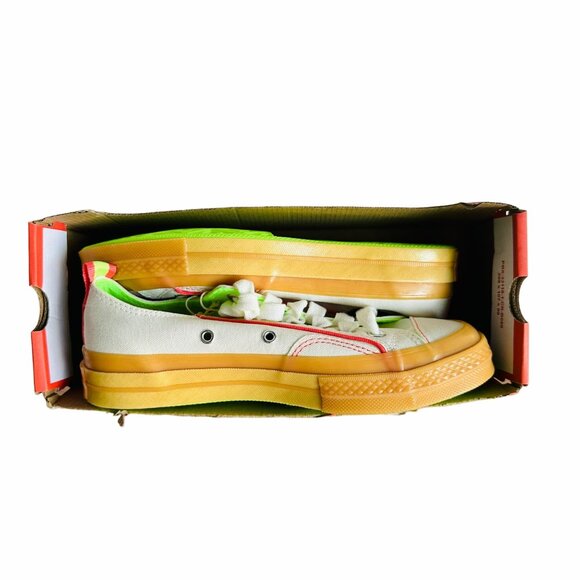 ⭐Converse Chuck 70 Retro Hoops Women's Shoes Sz 7.5 Sneakers Beige Green A10929C - Picture 7 of 12